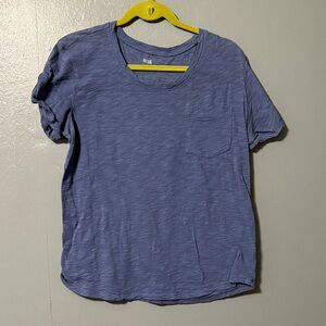a.n.a Casual Blue Short Sleeve Tee